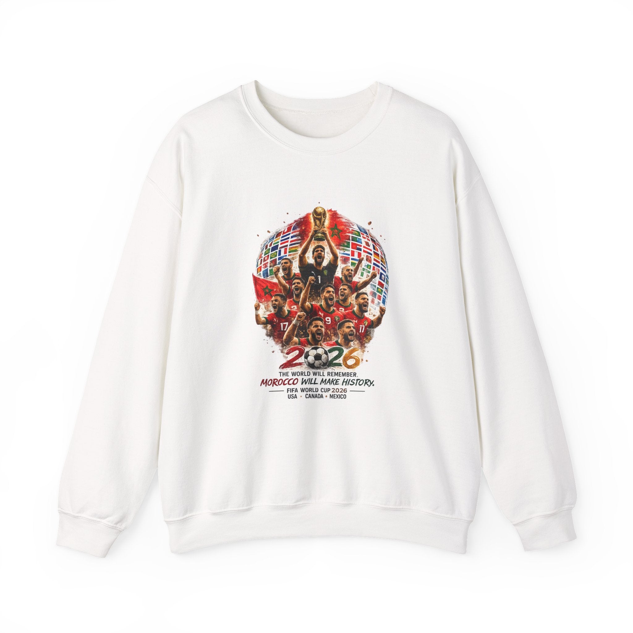 2026 World Cup Champions Sweatshirt - Morocco Soccer Victory Crewneck