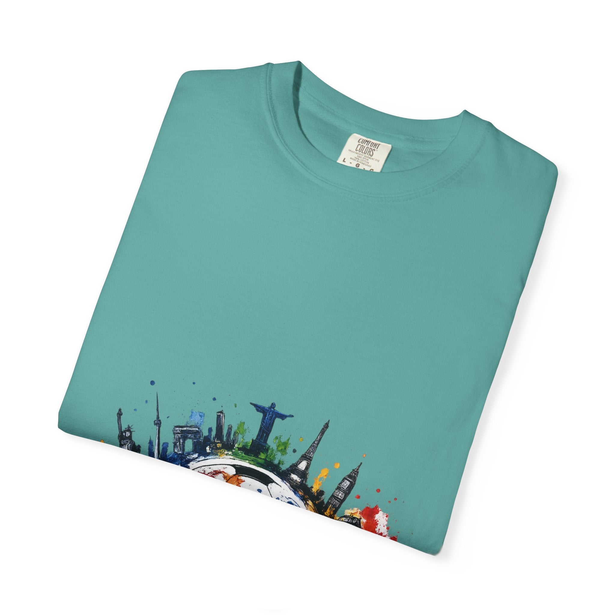One World Globe Graphic T-Shirt — Multicultural Travel & Unity Tee