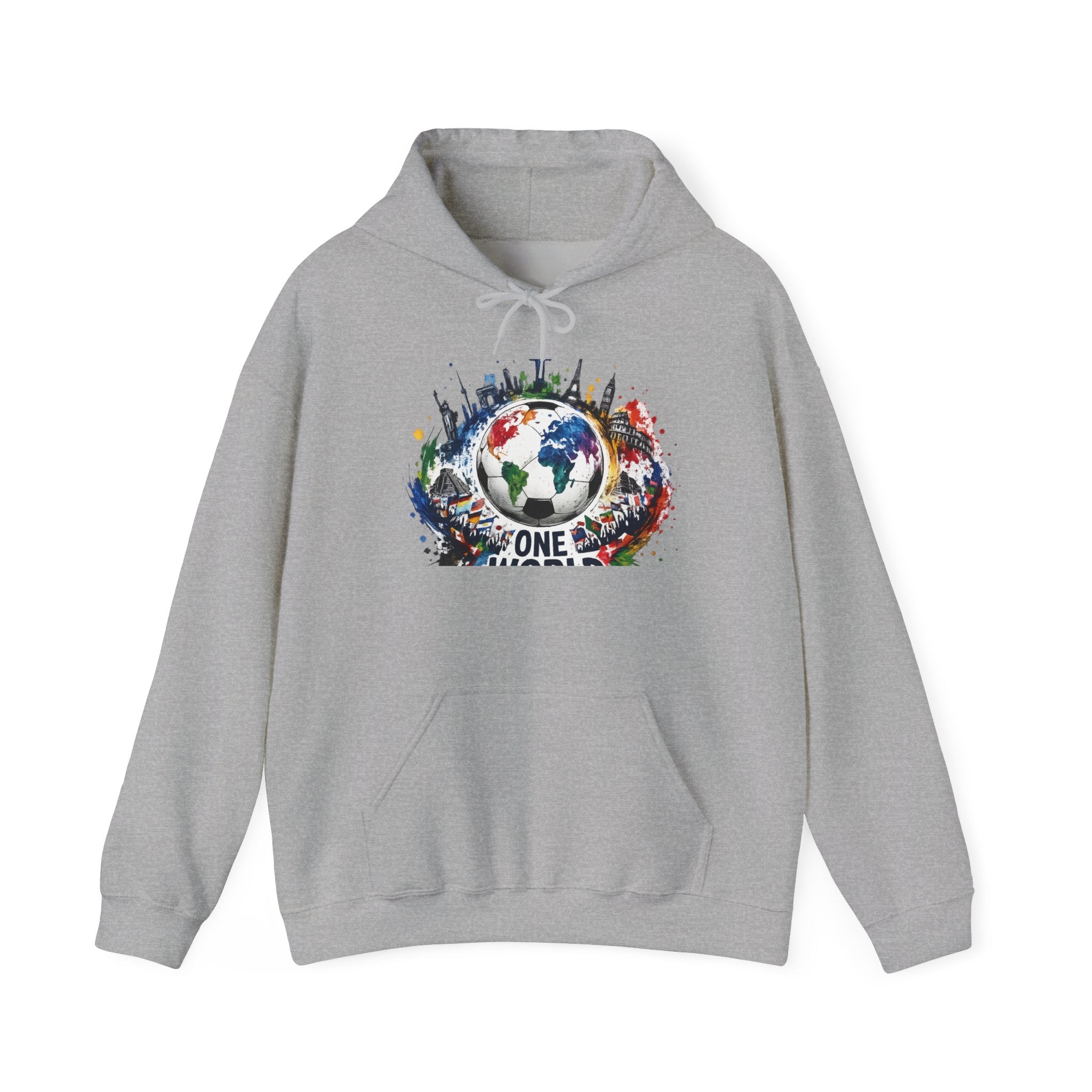 One World Earth Graphic Hoodie — Unity Globe Sweatshirt