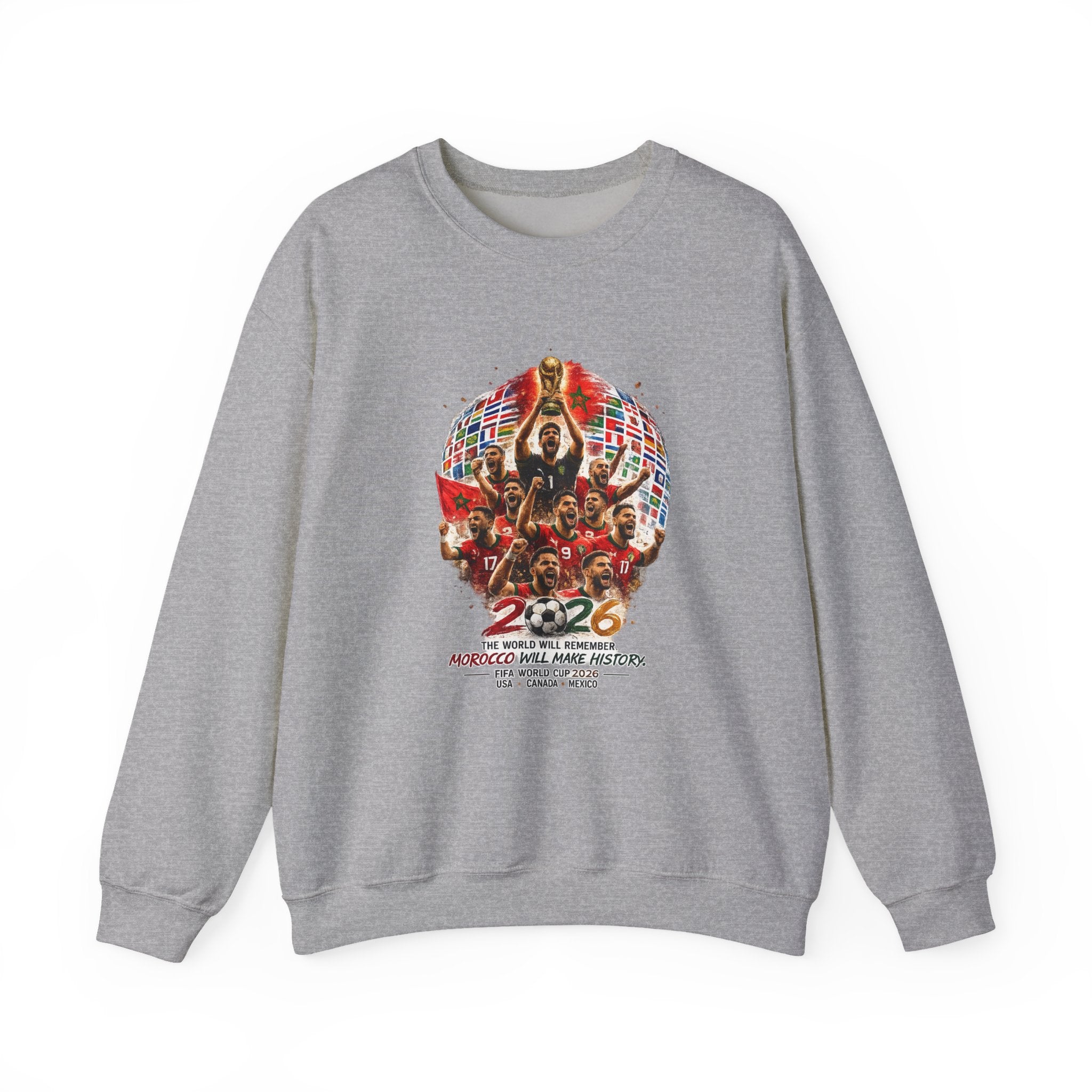 2026 World Cup Champions Sweatshirt - Morocco Soccer Victory Crewneck