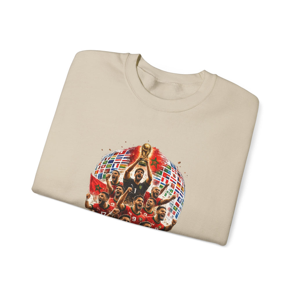2026 World Cup Champions Sweatshirt - Morocco Soccer Victory Crewneck