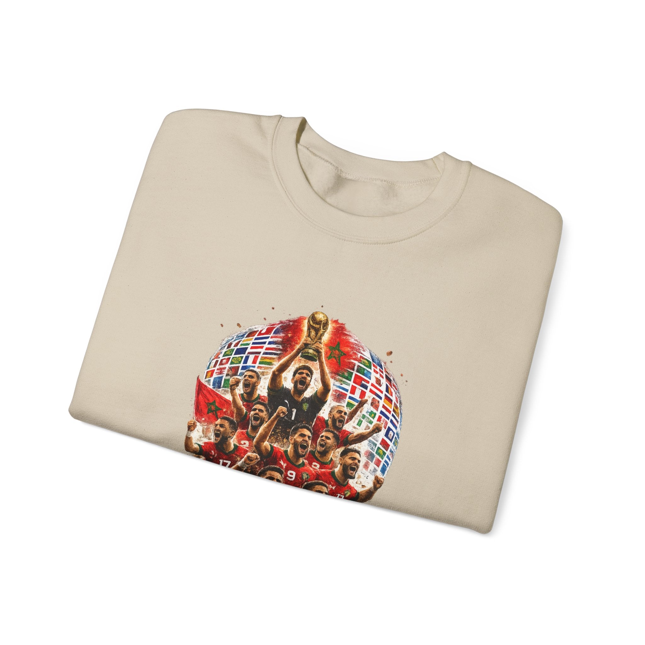 2026 World Cup Champions Sweatshirt - Morocco Soccer Victory Crewneck