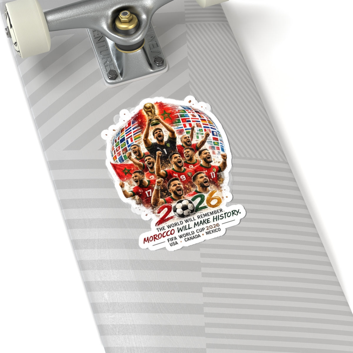FIFA World Cup 2026 Morocco Champions Kiss-Cut Sticker