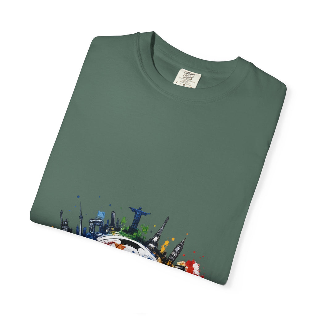 One World Globe Graphic T-Shirt — Multicultural Travel & Unity Tee