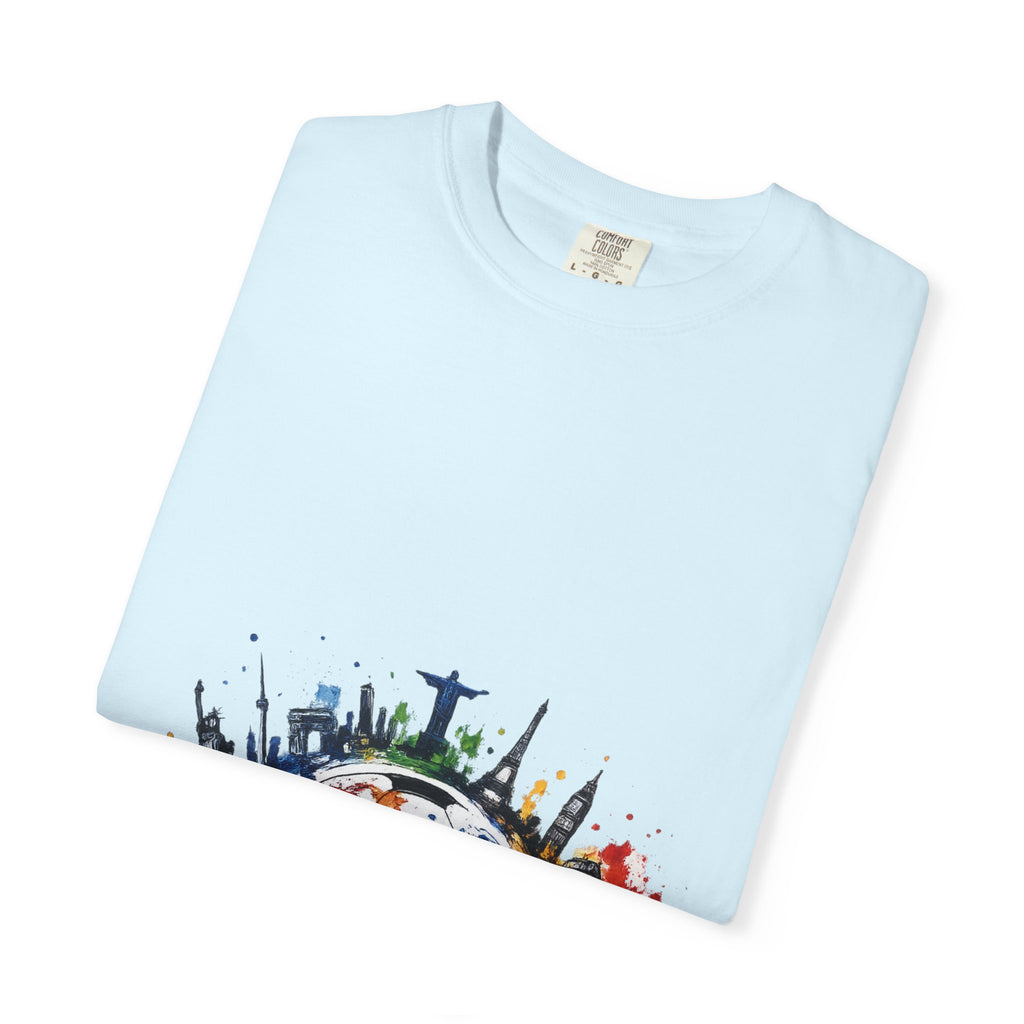 One World Globe Graphic T-Shirt — Multicultural Travel & Unity Tee