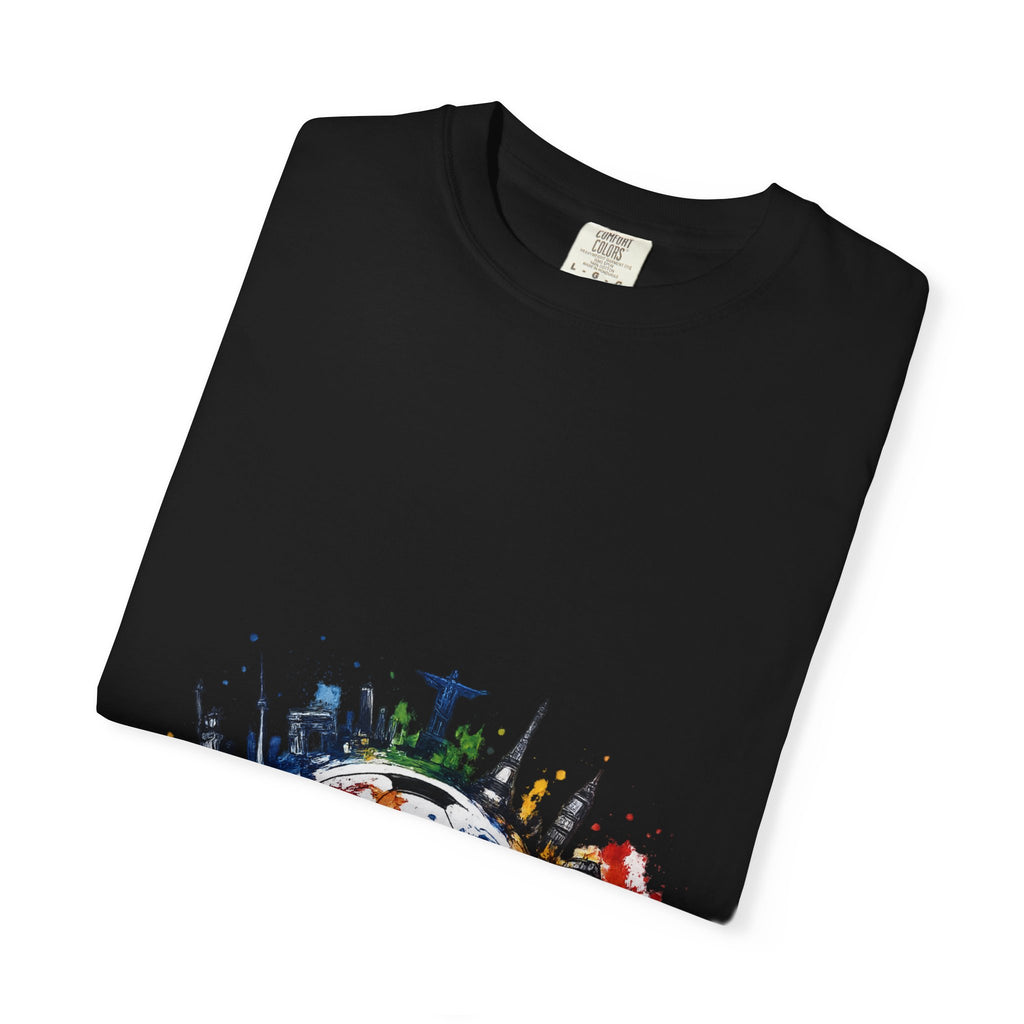 One World Globe Graphic T-Shirt — Multicultural Travel & Unity Tee