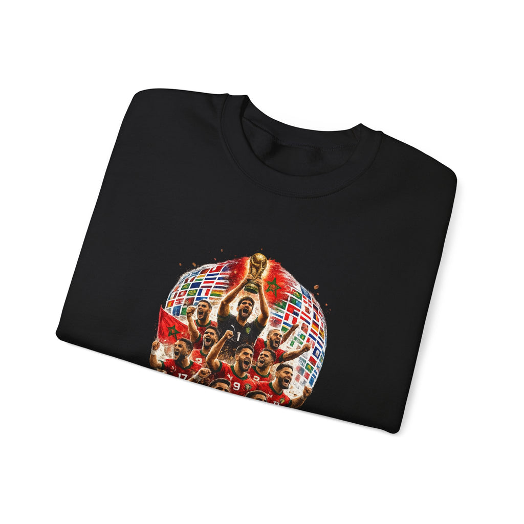 2026 World Cup Champions Sweatshirt - Morocco Soccer Victory Crewneck