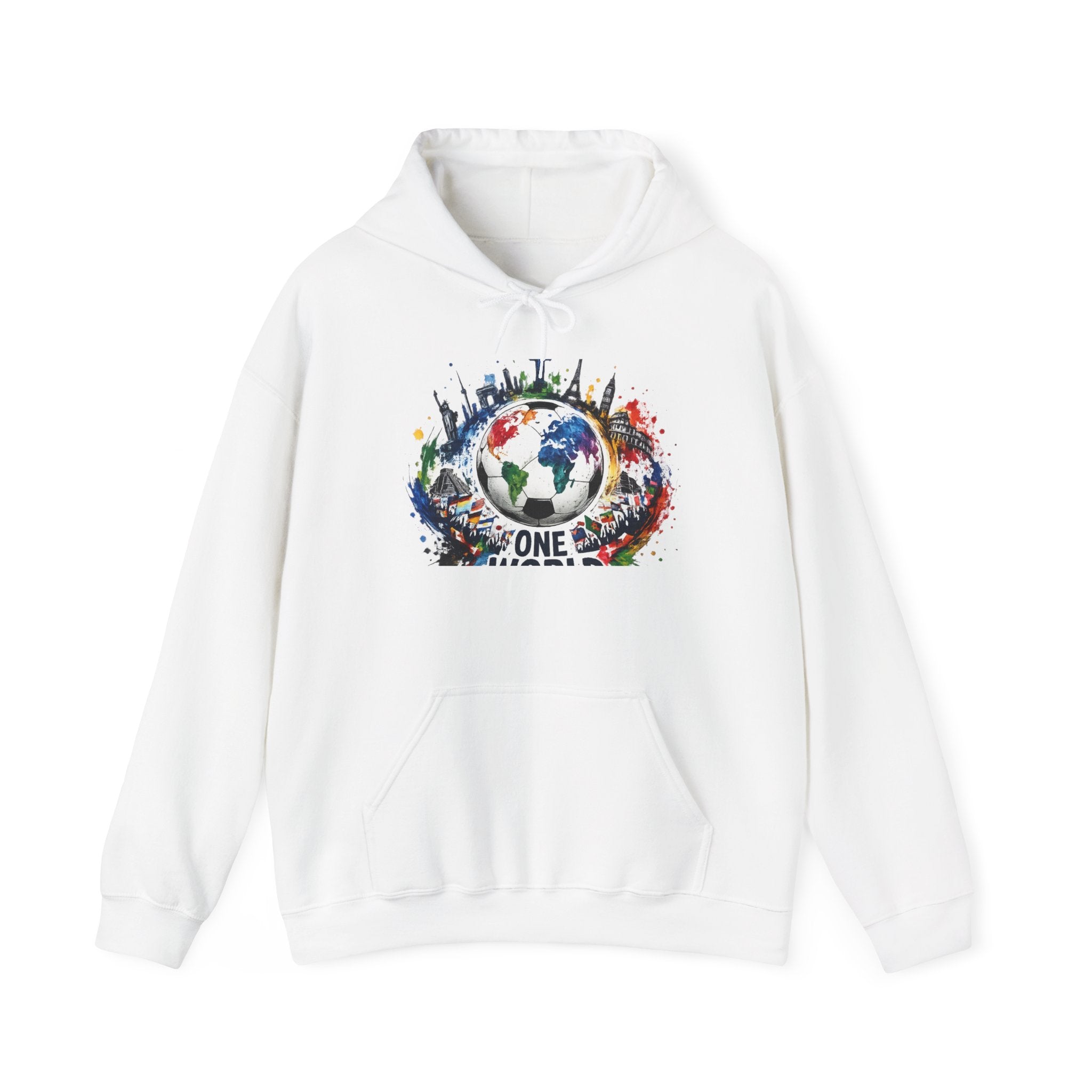 One World Earth Graphic Hoodie — Unity Globe Sweatshirt