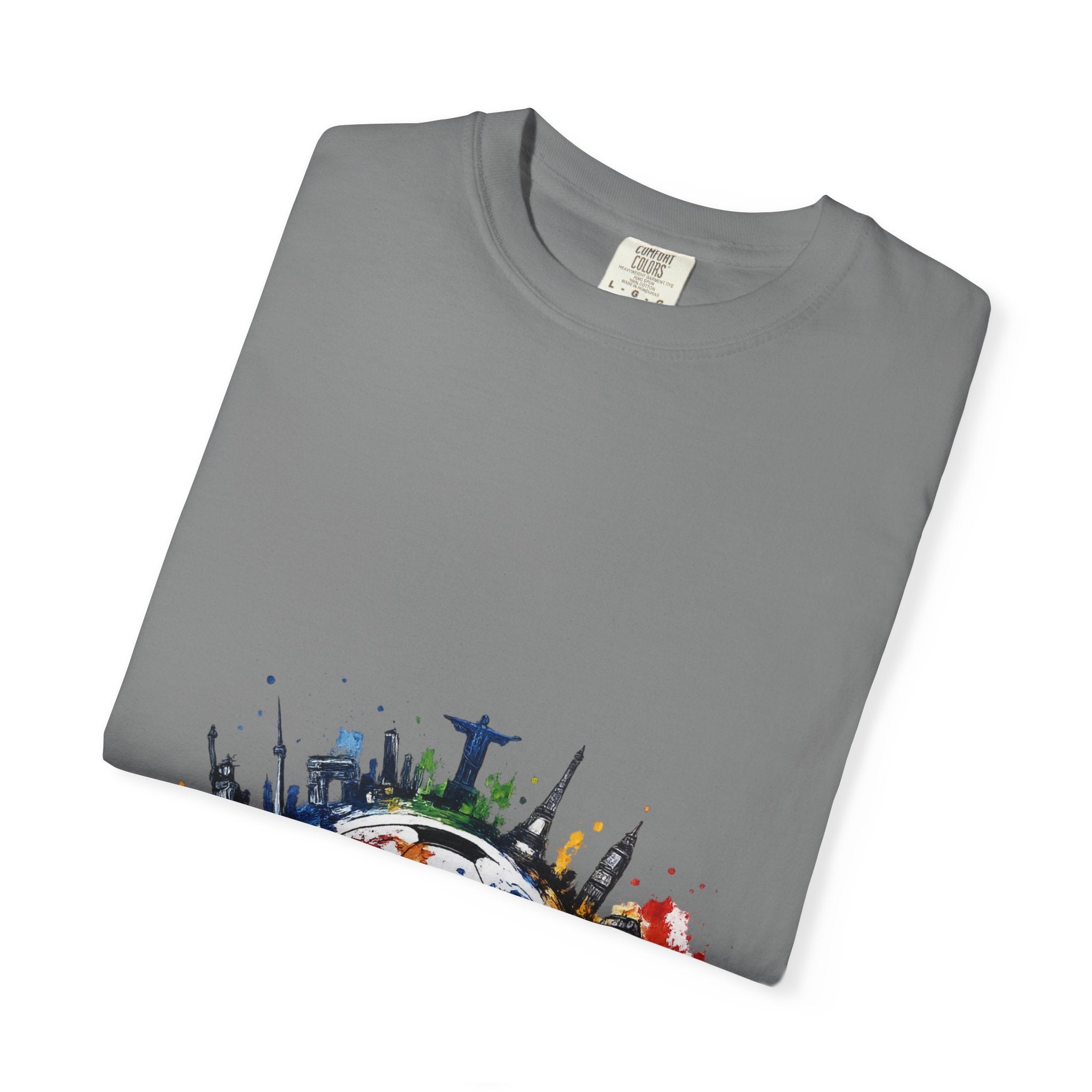 One World Globe Graphic T-Shirt — Multicultural Travel & Unity Tee