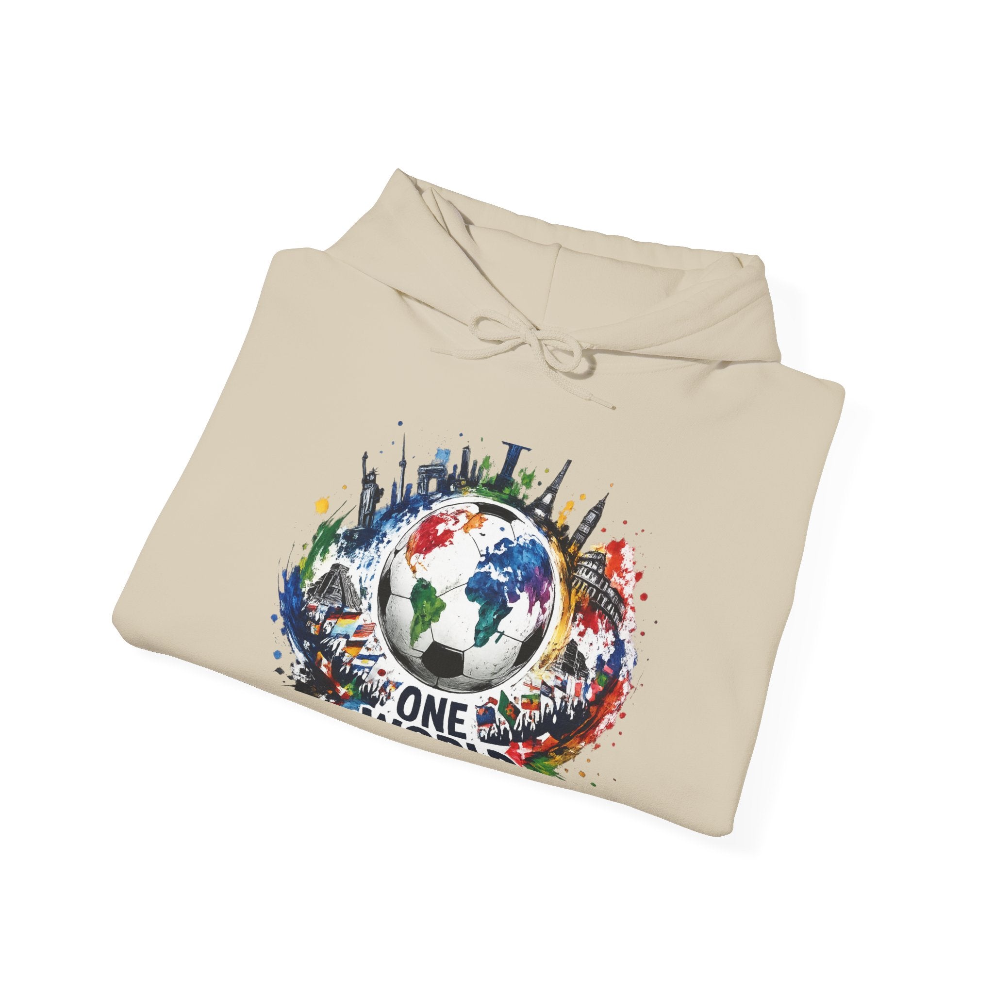 One World Earth Graphic Hoodie — Unity Globe Sweatshirt