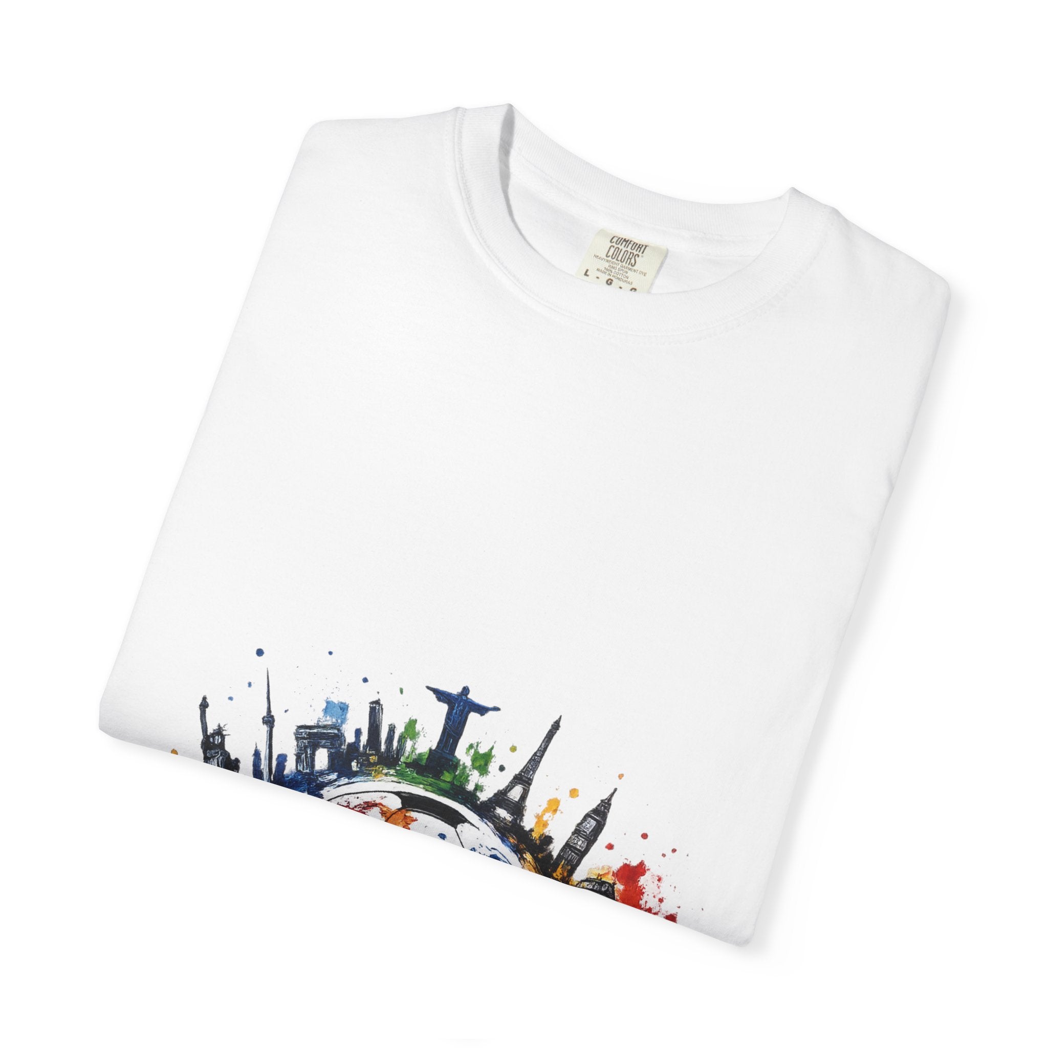 One World Globe Graphic T-Shirt — Multicultural Travel & Unity Tee