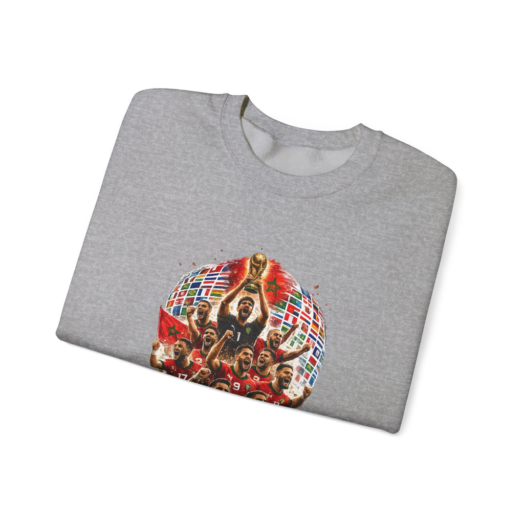 2026 World Cup Champions Sweatshirt - Morocco Soccer Victory Crewneck