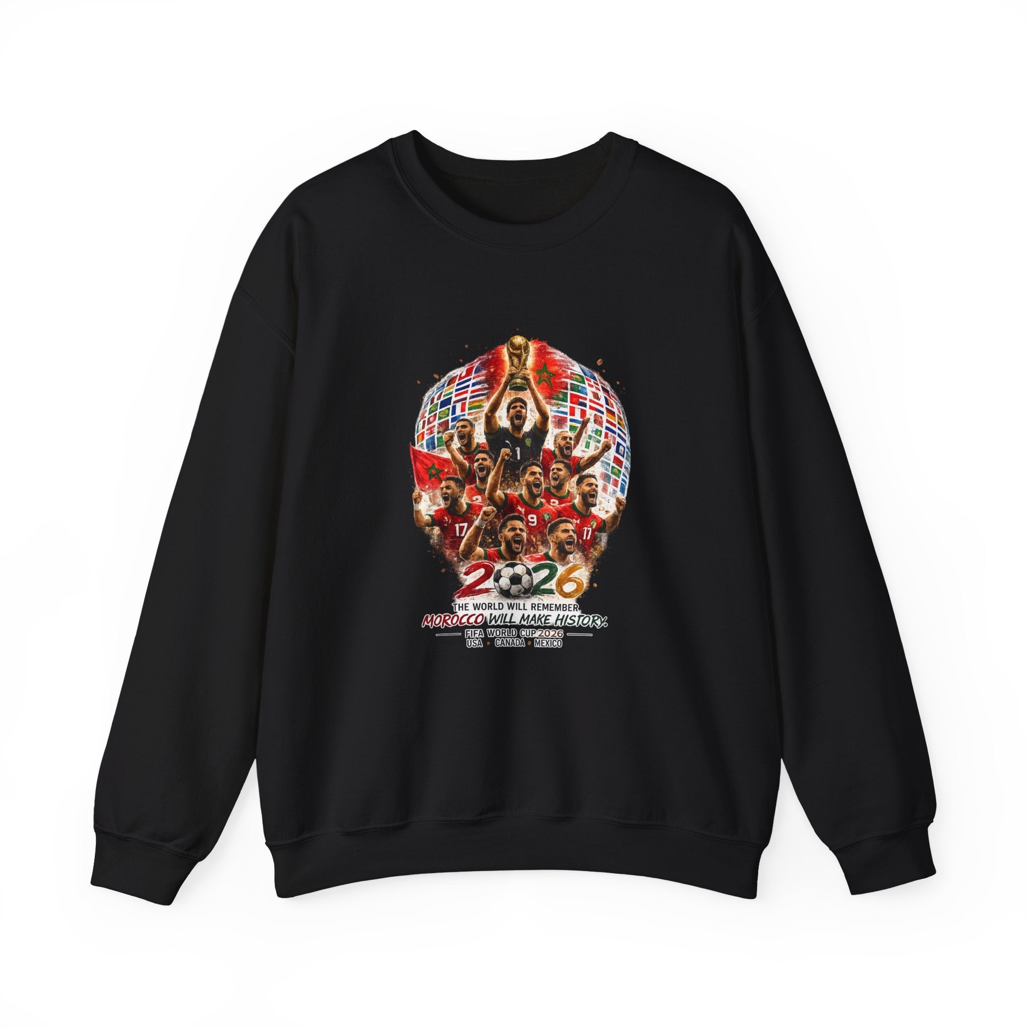 2026 World Cup Champions Sweatshirt - Morocco Soccer Victory Crewneck