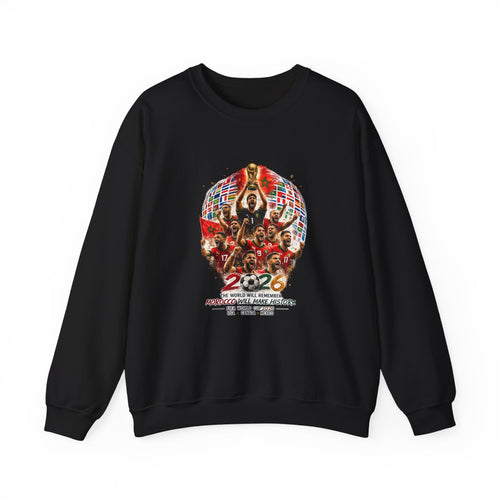 2026 World Cup Champions Sweatshirt - Morocco Soccer Victory Crewneck