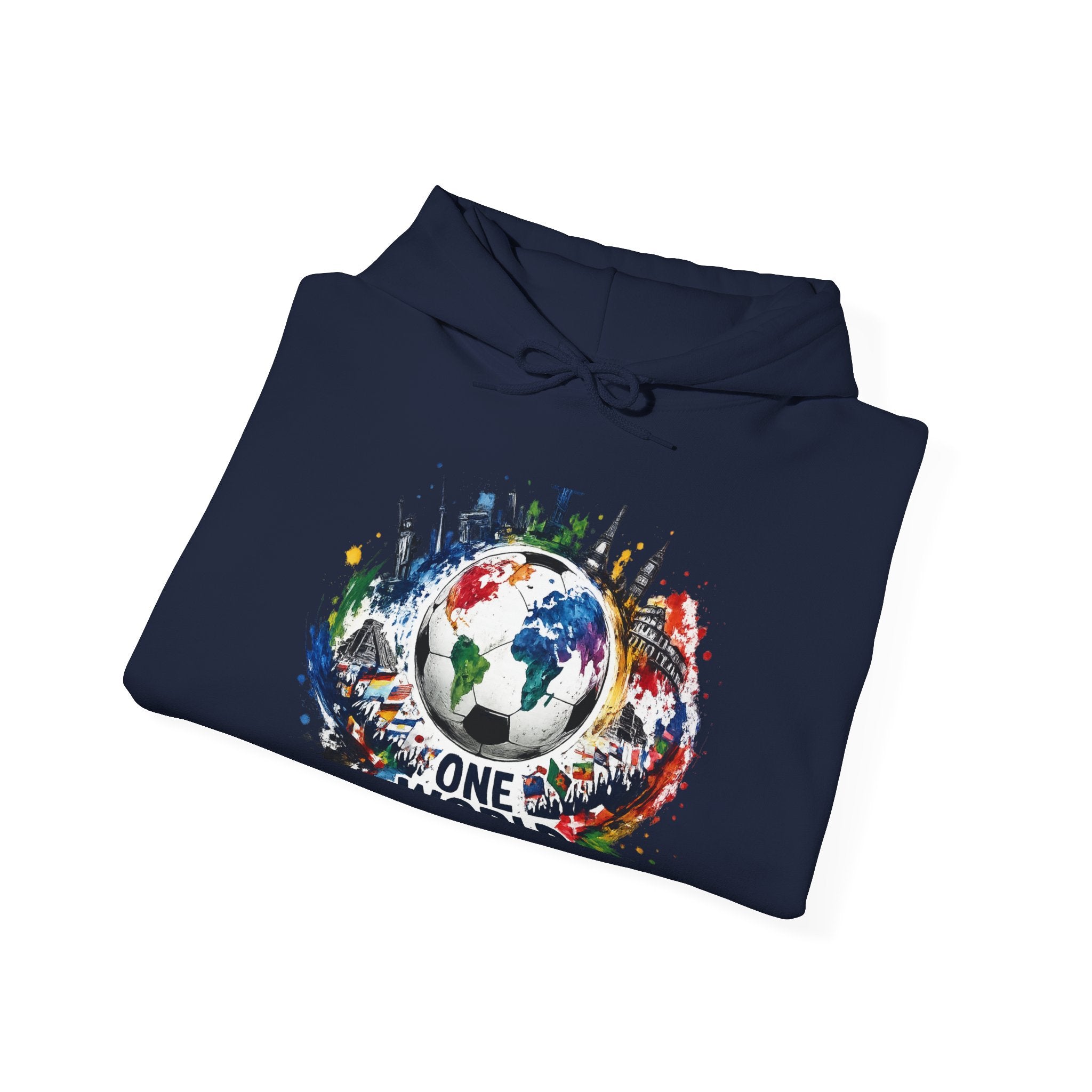One World Earth Graphic Hoodie — Unity Globe Sweatshirt
