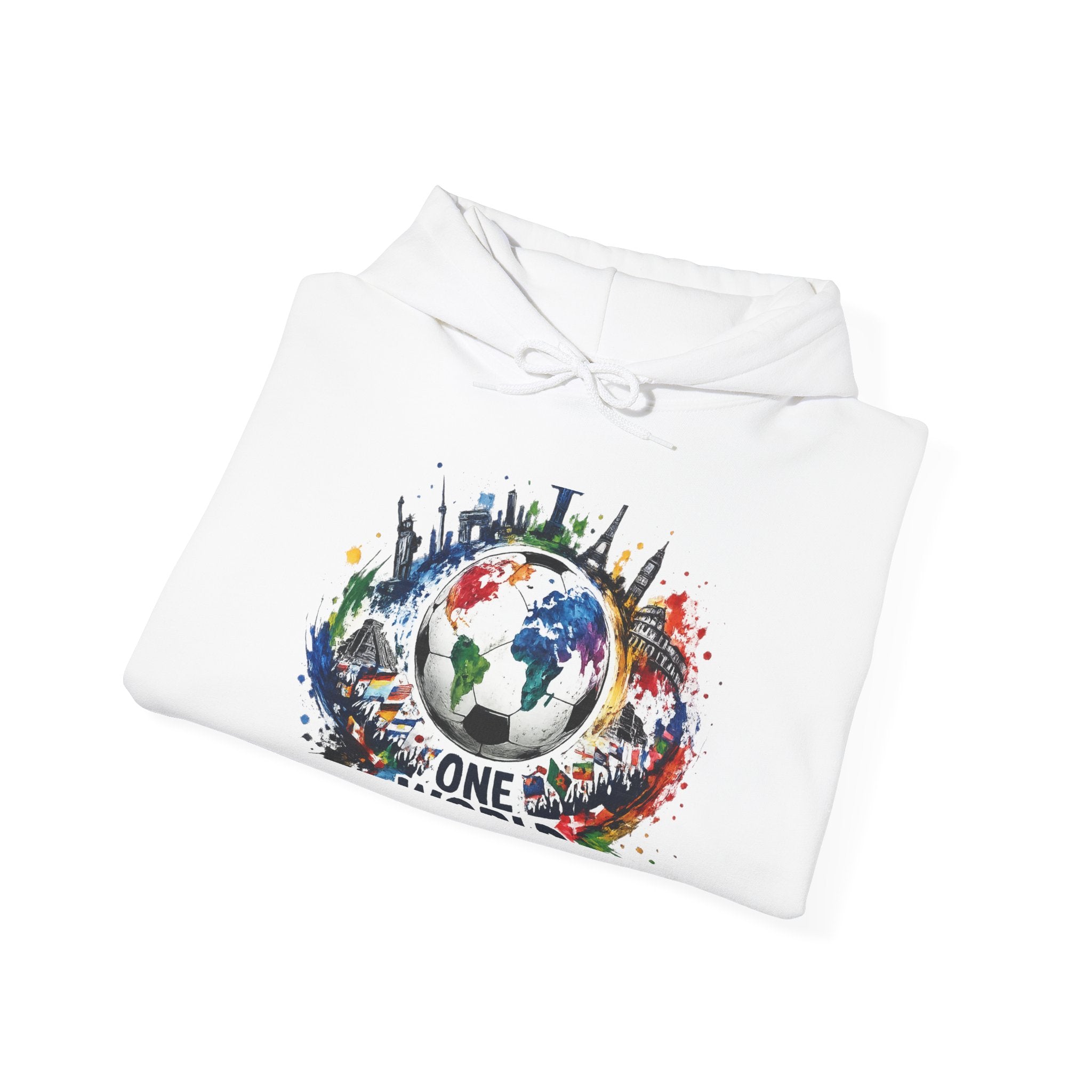 One World Earth Graphic Hoodie — Unity Globe Sweatshirt