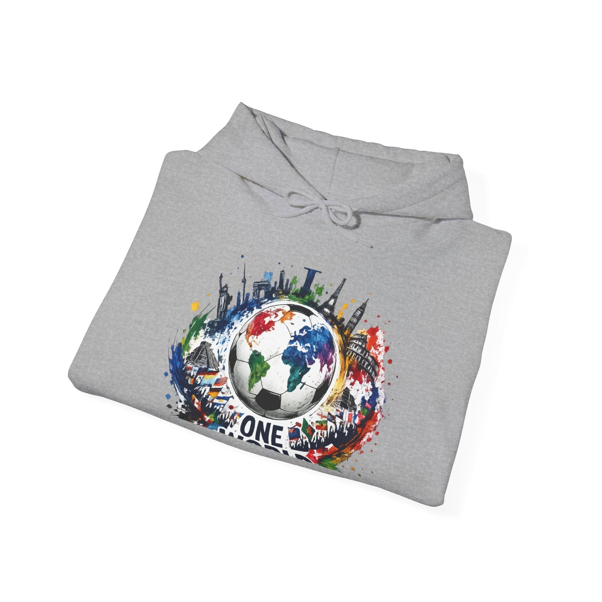 One World Earth Graphic Hoodie — Unity Globe Sweatshirt