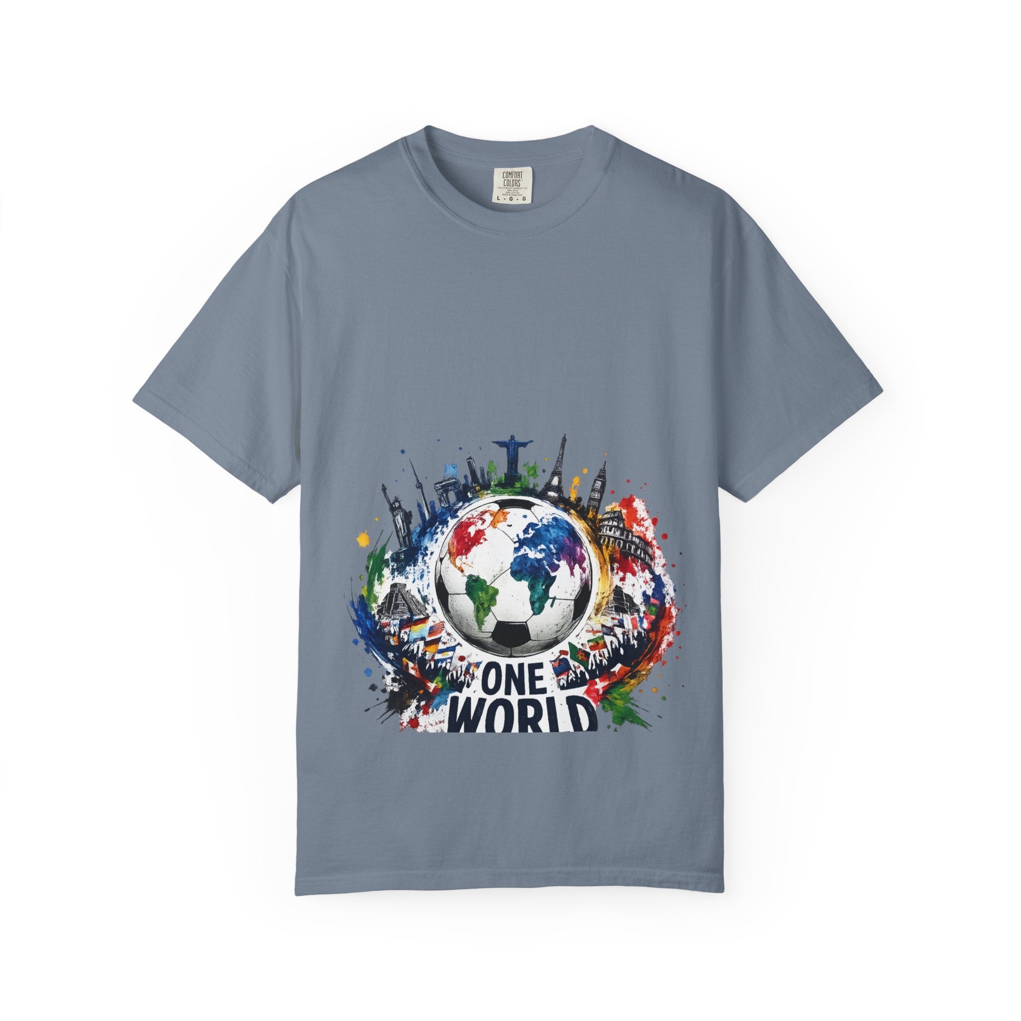 One World Globe Graphic T-Shirt — Multicultural Travel & Unity Tee