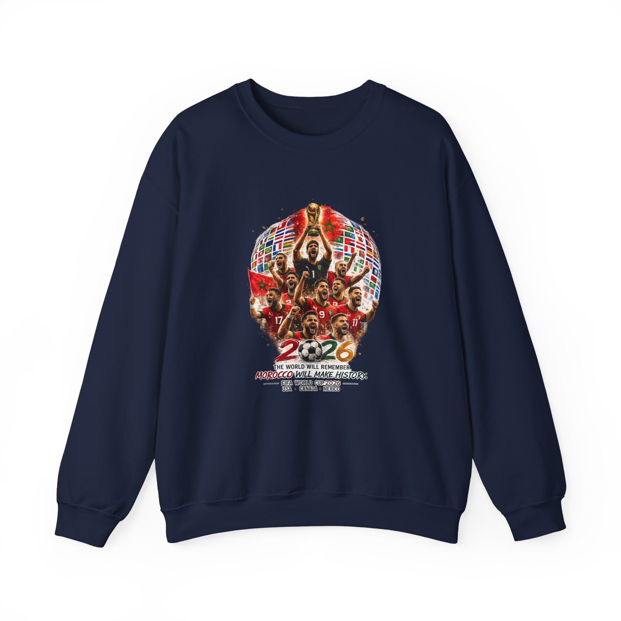 2026 World Cup Champions Sweatshirt - Morocco Soccer Victory Crewneck