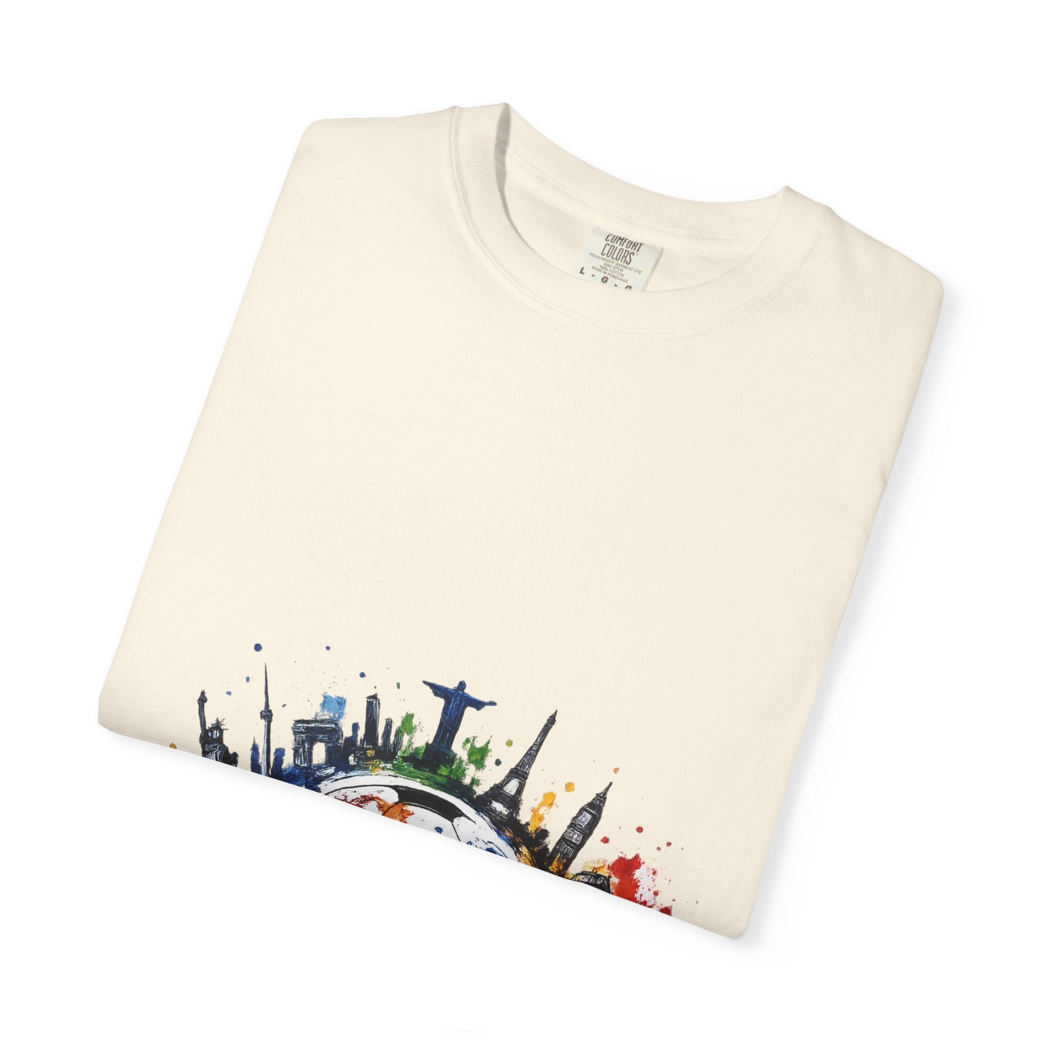 One World Globe Graphic T-Shirt — Multicultural Travel & Unity Tee