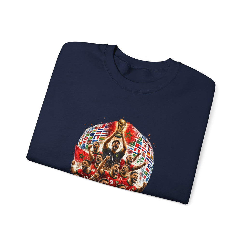 2026 World Cup Champions Sweatshirt - Morocco Soccer Victory Crewneck