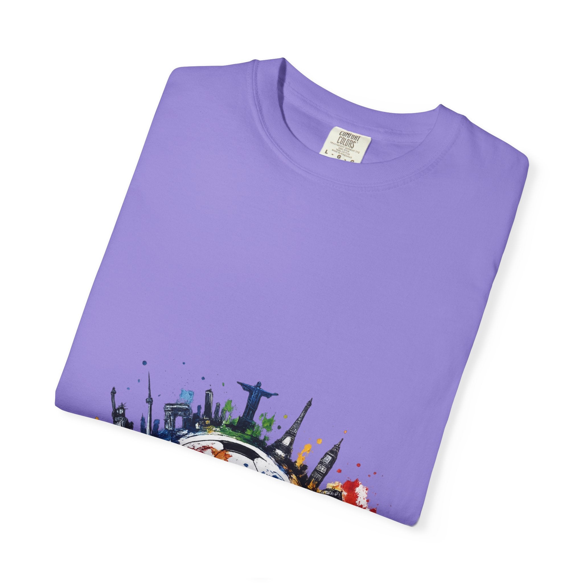 One World Globe Graphic T-Shirt — Multicultural Travel & Unity Tee