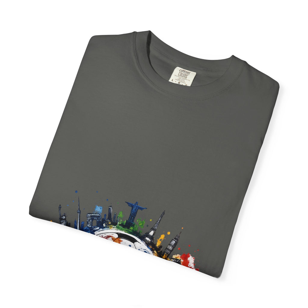 One World Globe Graphic T-Shirt — Multicultural Travel & Unity Tee