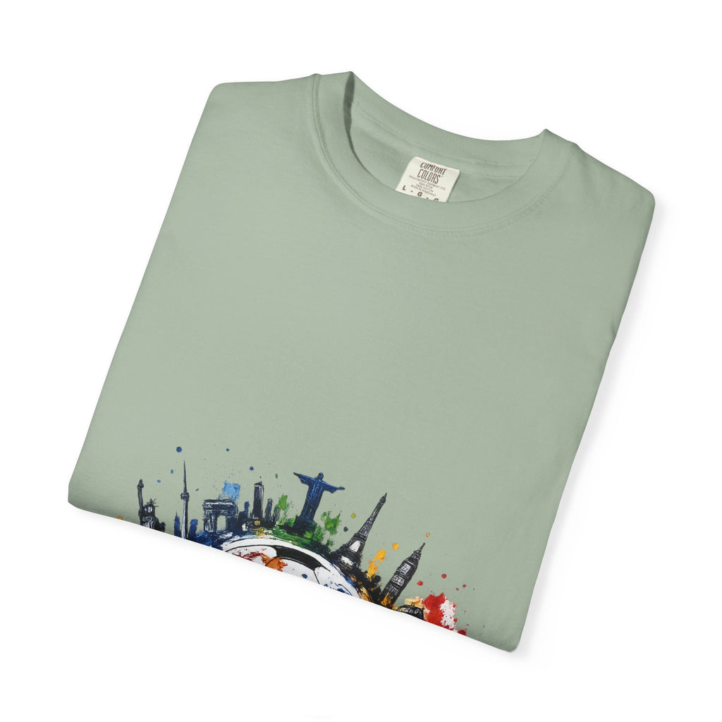 One World Globe Graphic T-Shirt — Multicultural Travel & Unity Tee