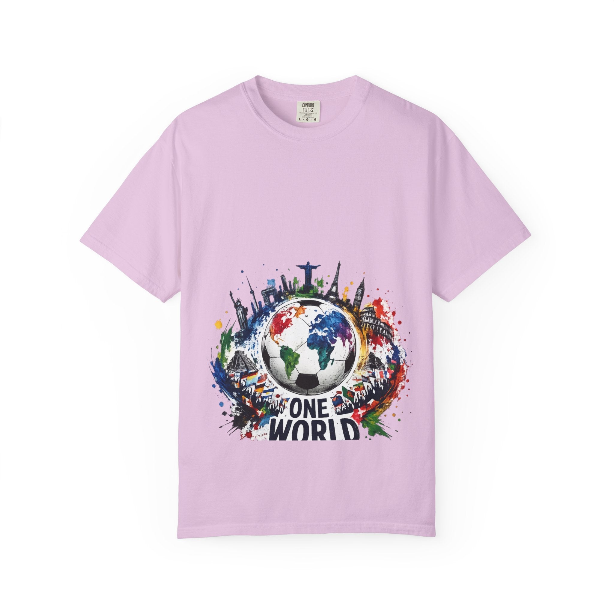 One World Globe Graphic T-Shirt — Multicultural Travel & Unity Tee
