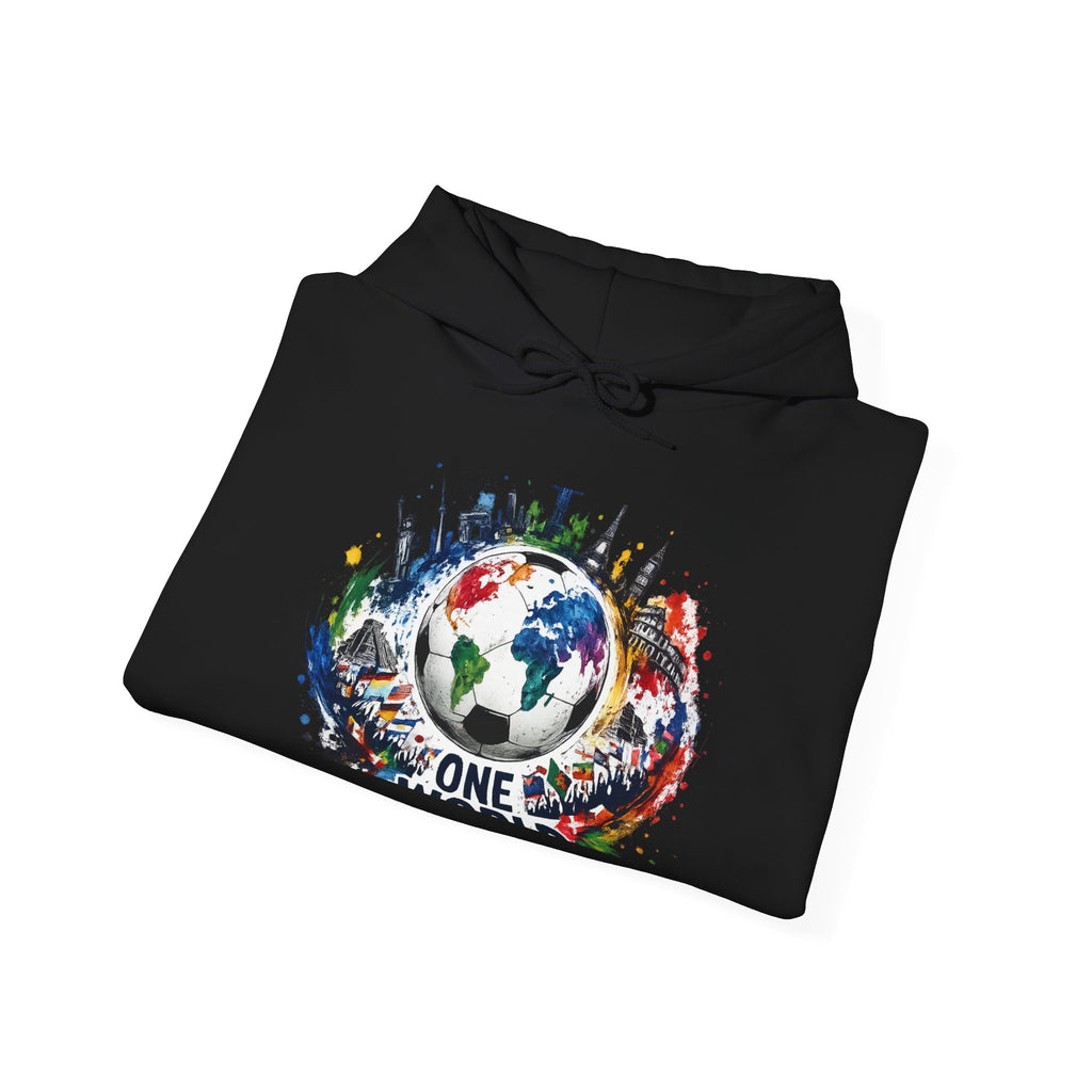 One World Earth Graphic Hoodie — Unity Globe Sweatshirt