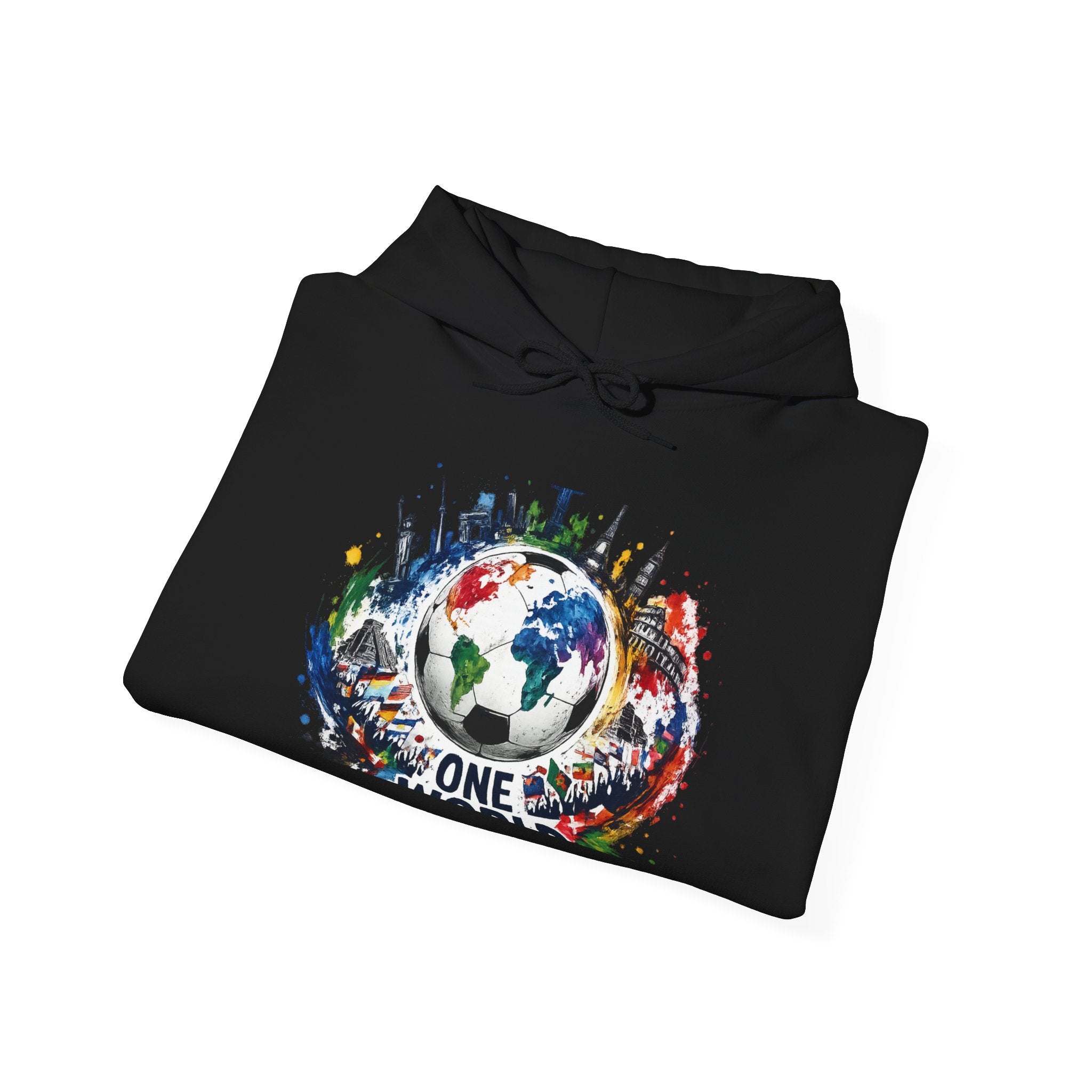 One World Earth Graphic Hoodie — Unity Globe Sweatshirt
