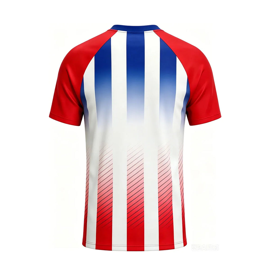 USA 2026 Family Matching Soccer Jersey Top Red White Blue Football Fans Short Sleeve T-shirt for Men Women Kids