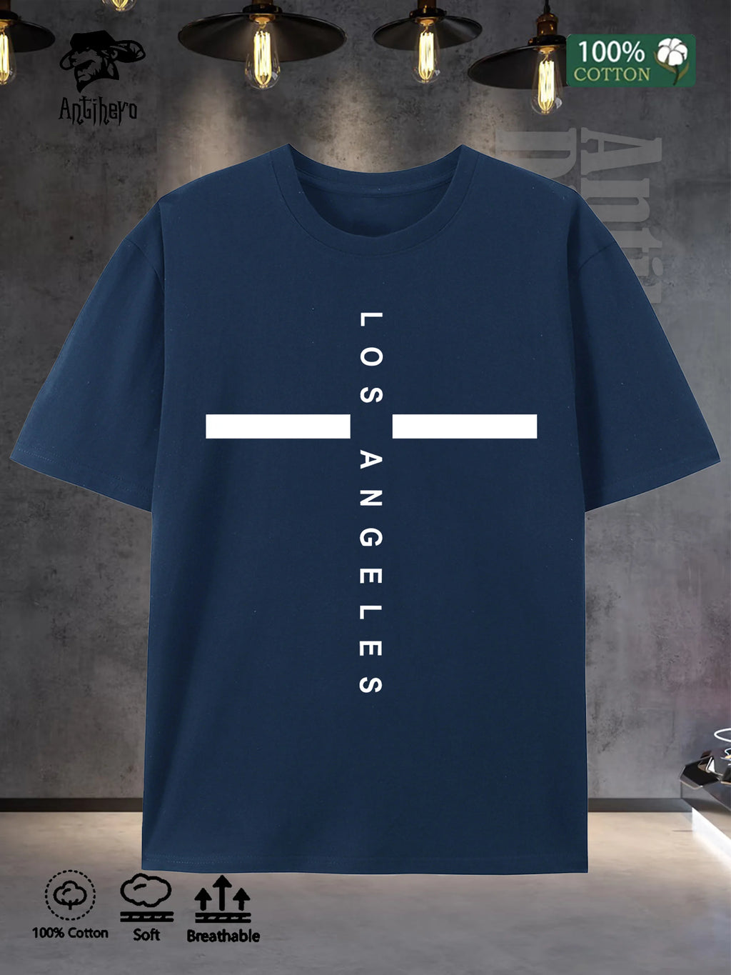 Relaxed Lifestyle Mens Tshirt 100 Cotton Oversize 2025 US Stock