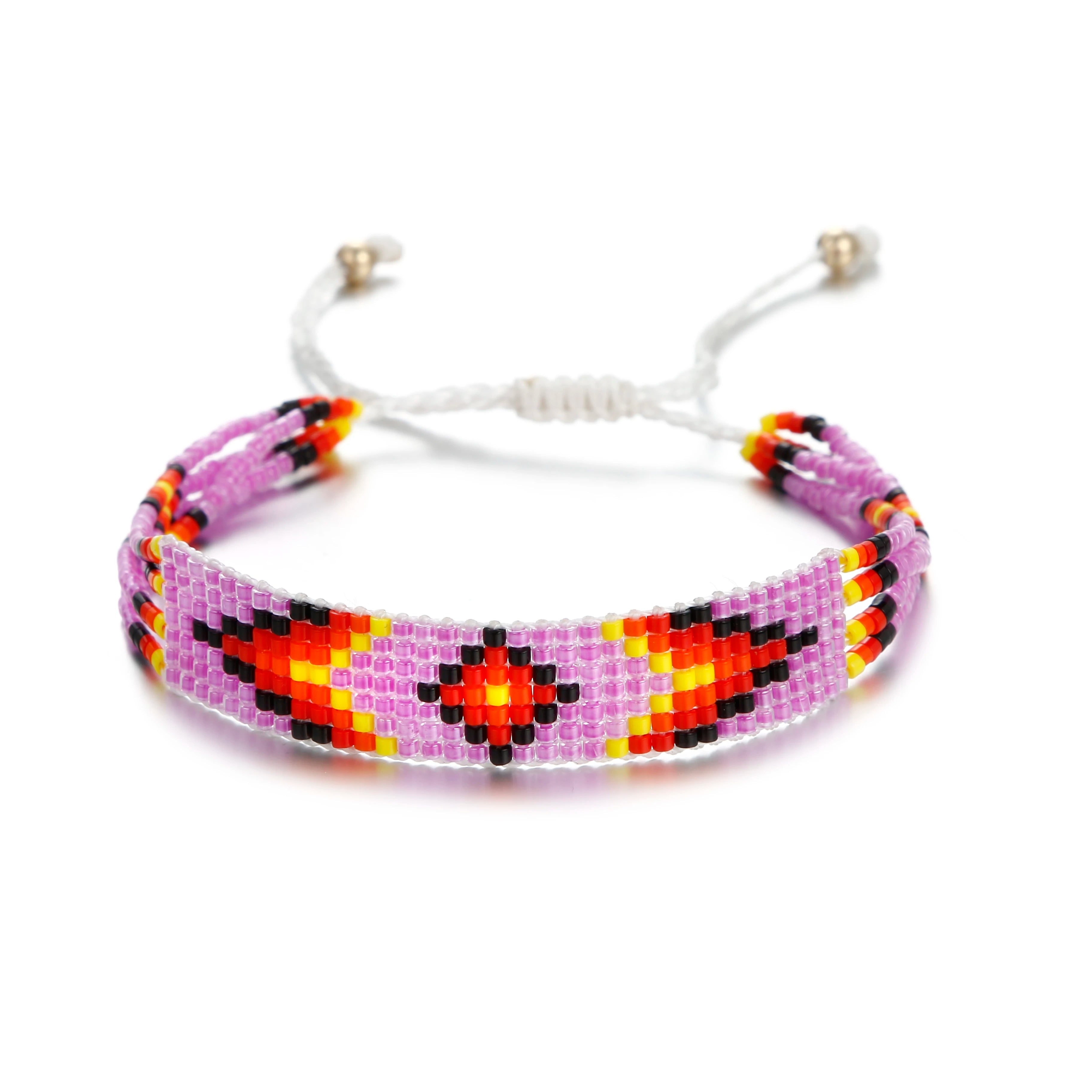 2025 Boho Jewelry Friendship Fashion Handmade Colorful Beaded Adjustable Miyuki Seed Bead Stretch Bracelets