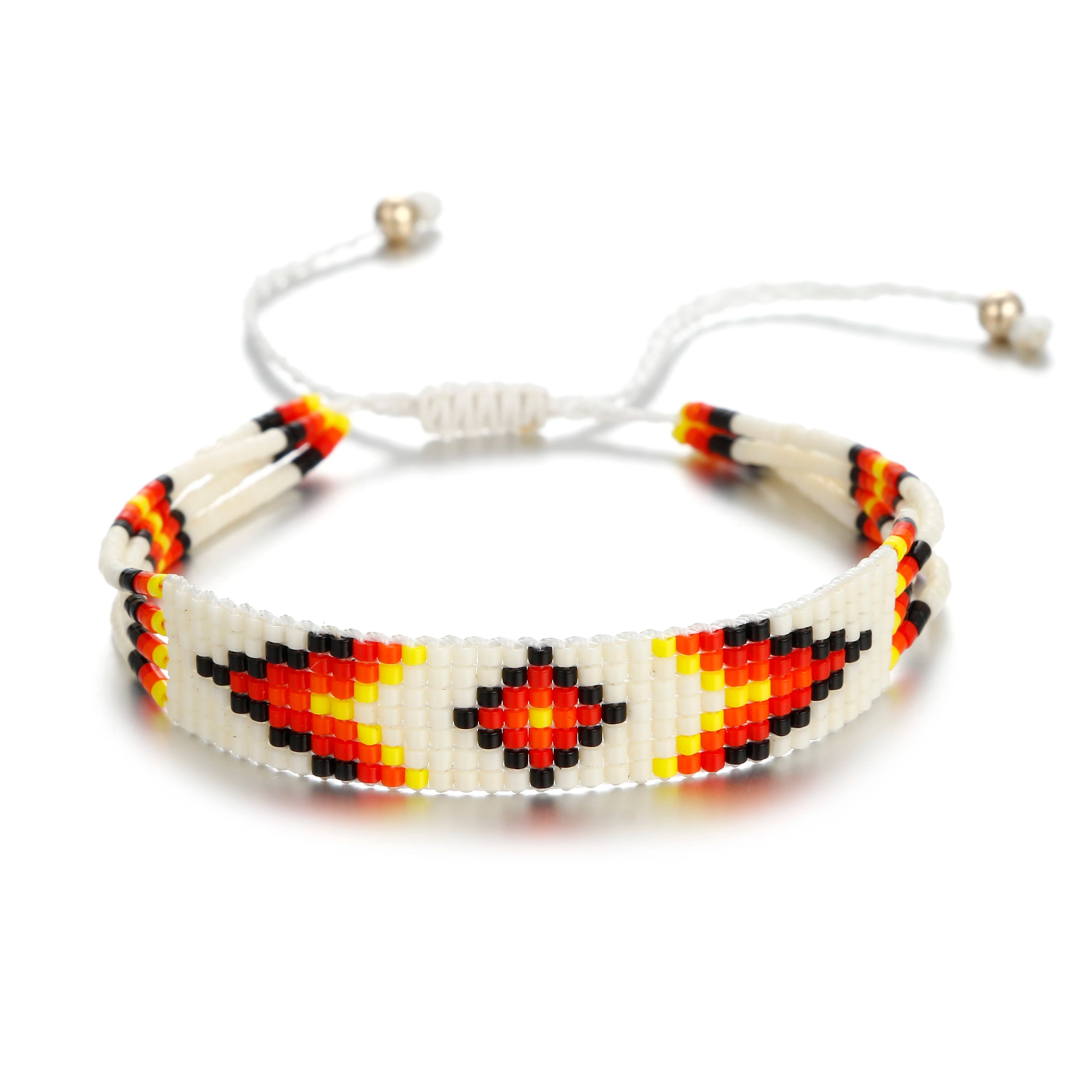2025 Boho Jewelry Friendship Fashion Handmade Colorful Beaded Adjustable Miyuki Seed Bead Stretch Bracelets