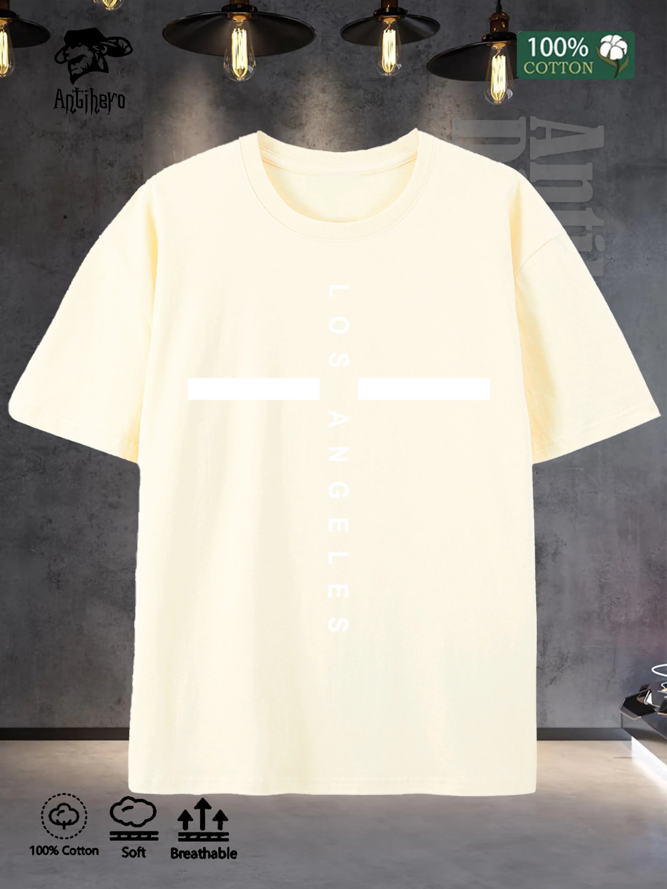 Relaxed Lifestyle Mens Tshirt 100 Cotton Oversize 2025 US Stock