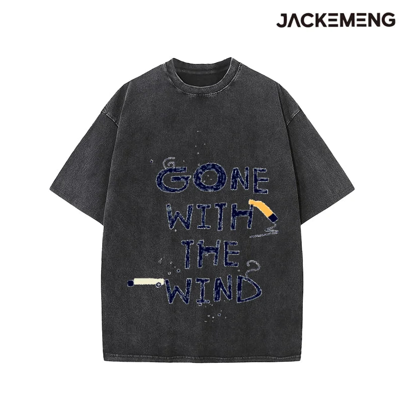 Oversized Vintage Minimal Streetwear Print Tshirt USA Stock Wholesale Y2K Casual Tee