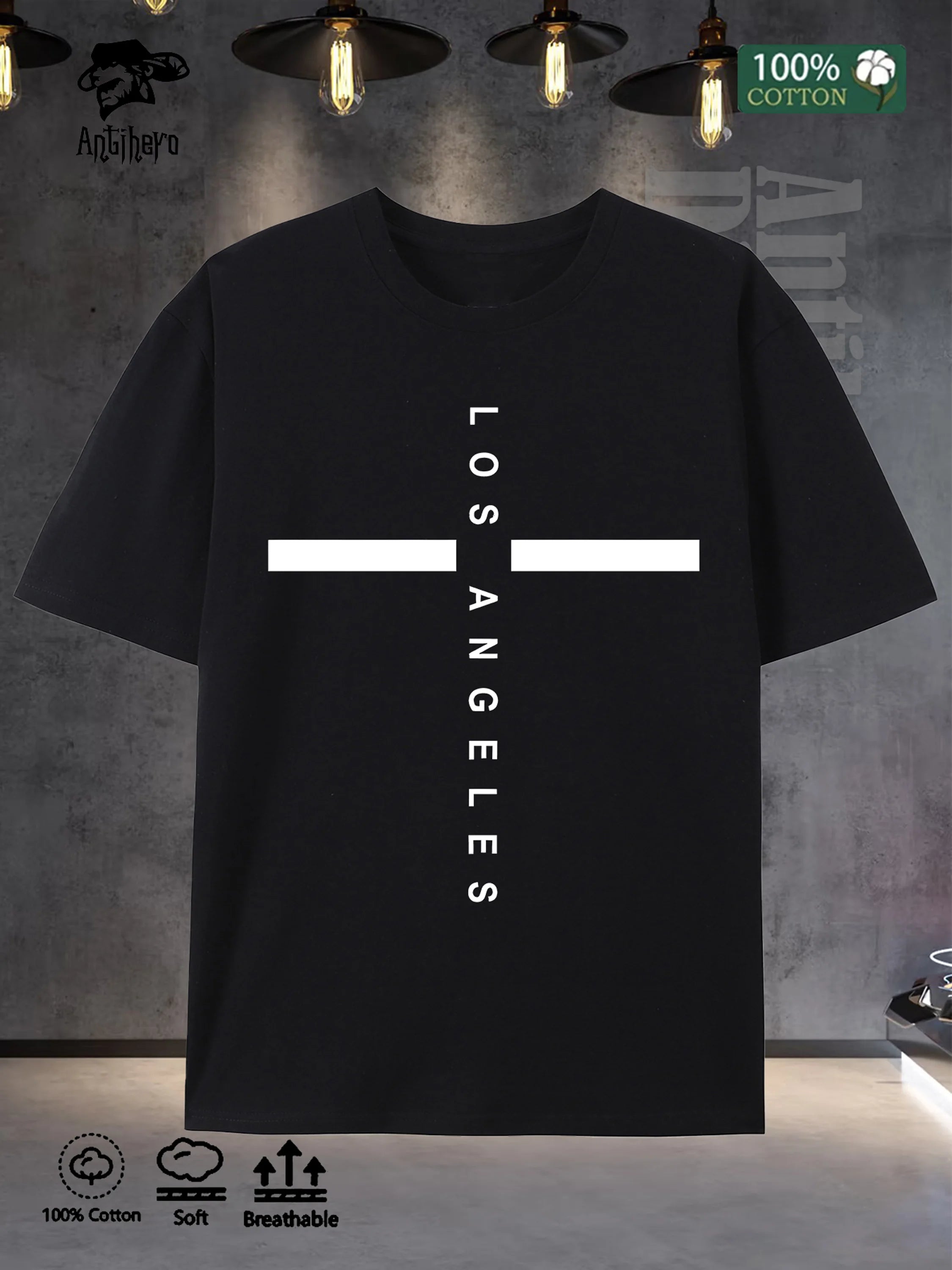 Relaxed Lifestyle Mens Tshirt 100 Cotton Oversize 2025 US Stock