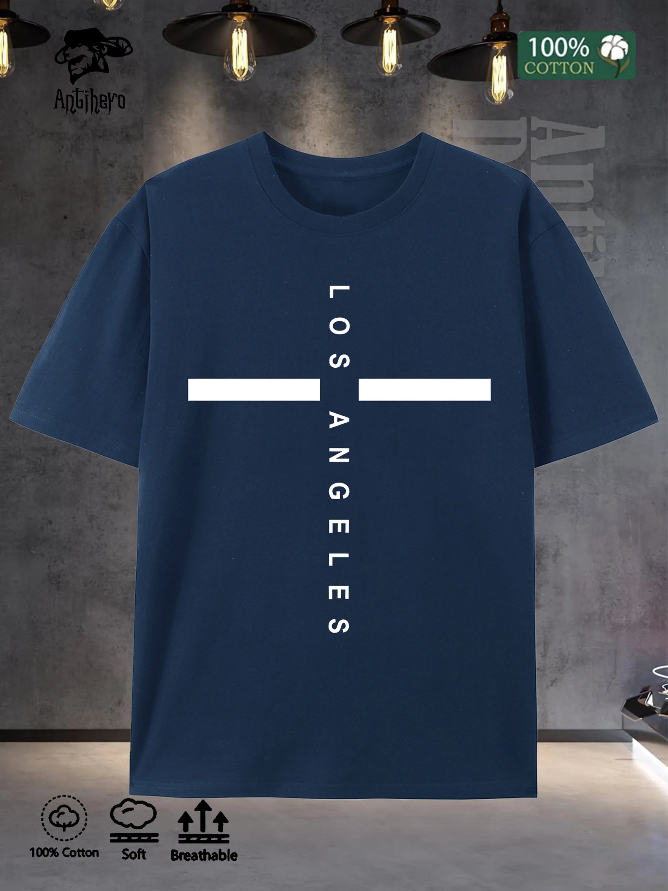 Relaxed Lifestyle Mens Tshirt 100 Cotton Oversize 2025 US Stock