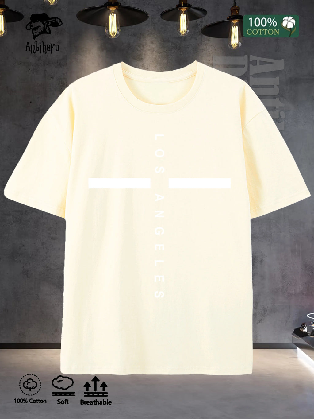Relaxed Lifestyle Mens Tshirt 100 Cotton Oversize 2025 US Stock