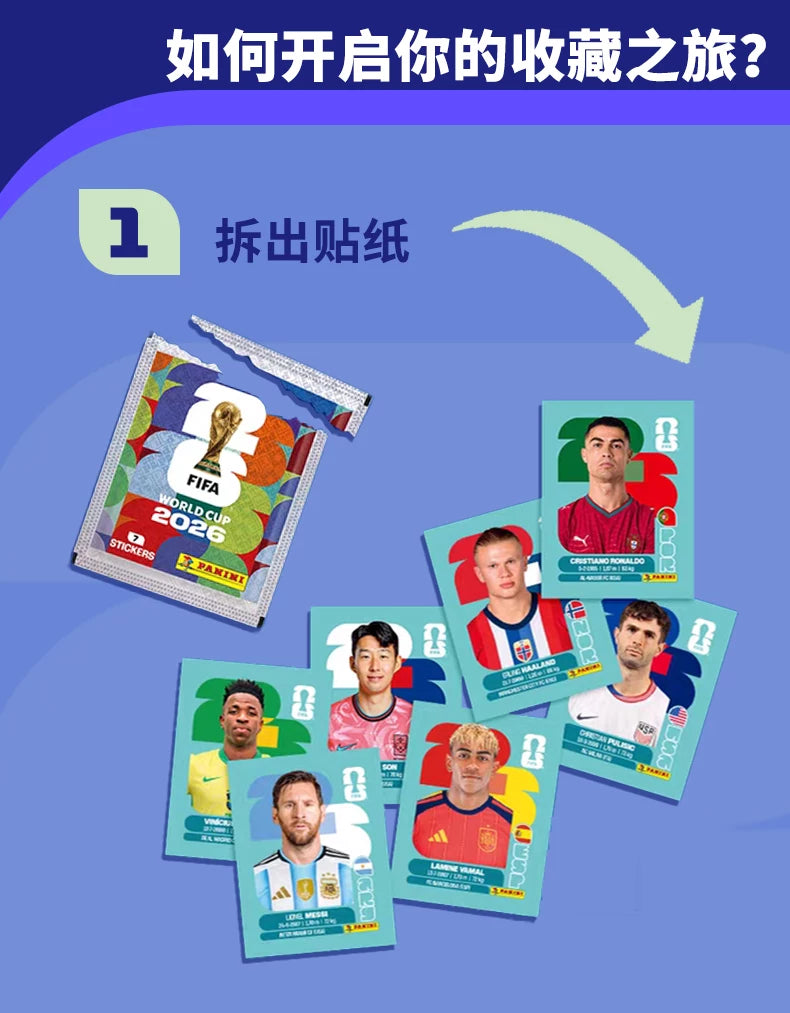 Genuine Panini 2026 FIFA World Cup Sticker Album Official Sticker Collection Album Football Souvenir Gift