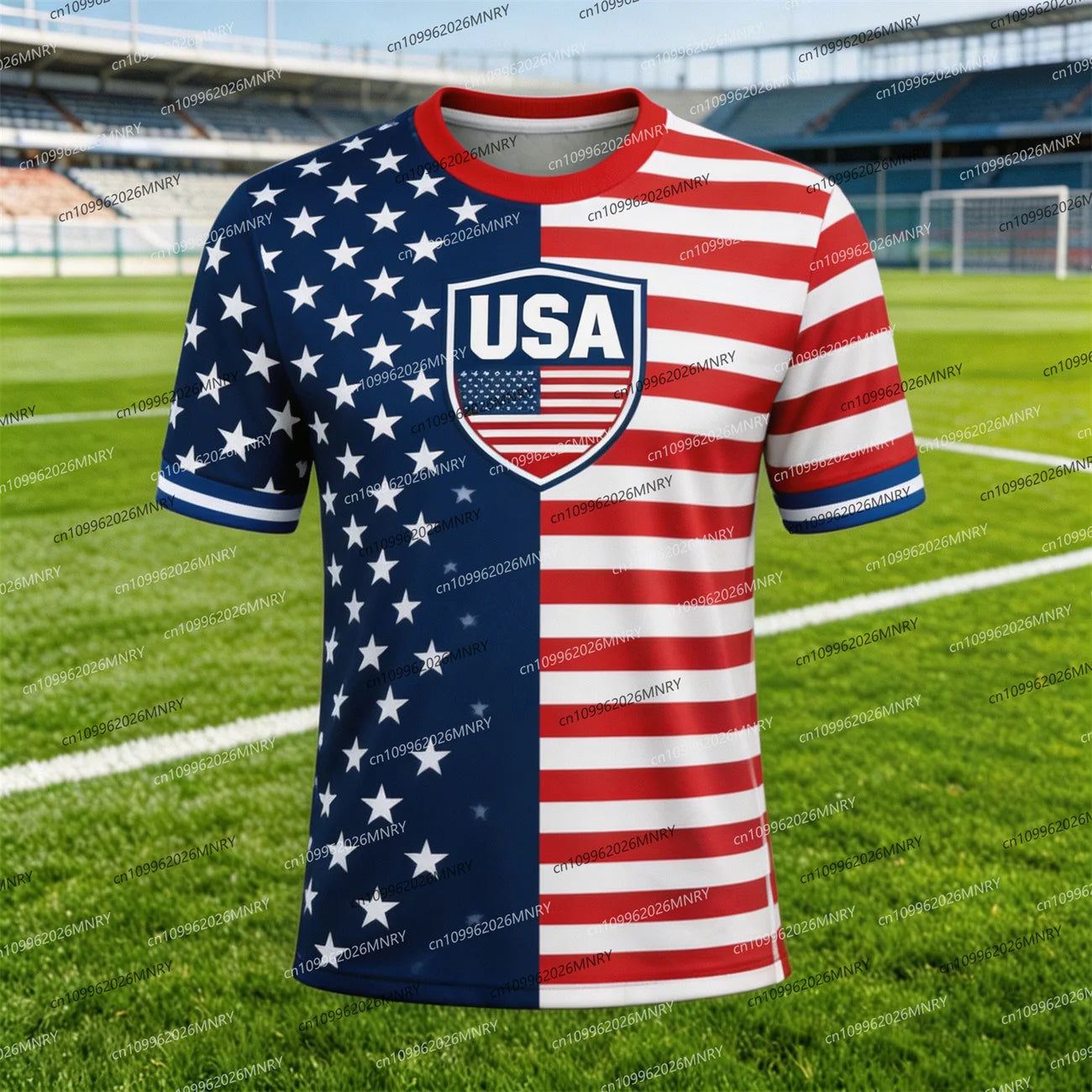2026 America Flag Emblem tshirt Men T Shirt American Soccer Jersey T-shirts For Men Fashion Men's clothing USA Jersey Fan Jersey