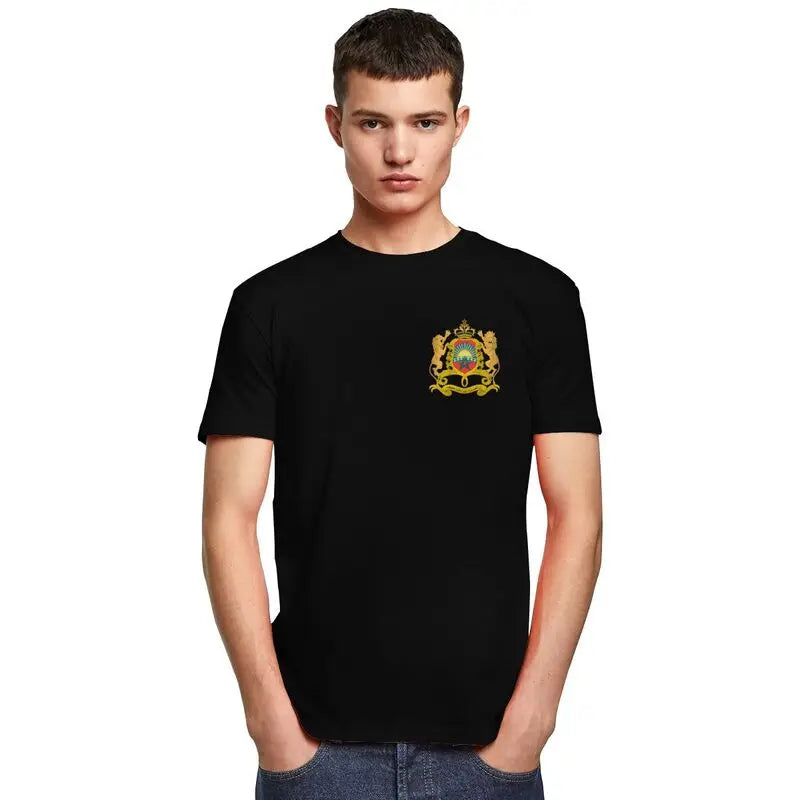 Custom Kingdom Of Morocco T Shirt Men Short-Sleeve Moroccan Patriotic T-shirt Streetwear Tee Tops Oversized Tshirt Gift
