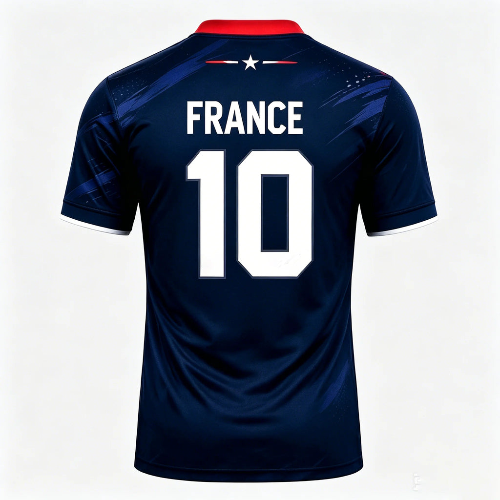 Men Women France Football Jersey With Flag Print, Breathable Quick Dry Sports T-Shirt, Casual Training Soccer Uniform