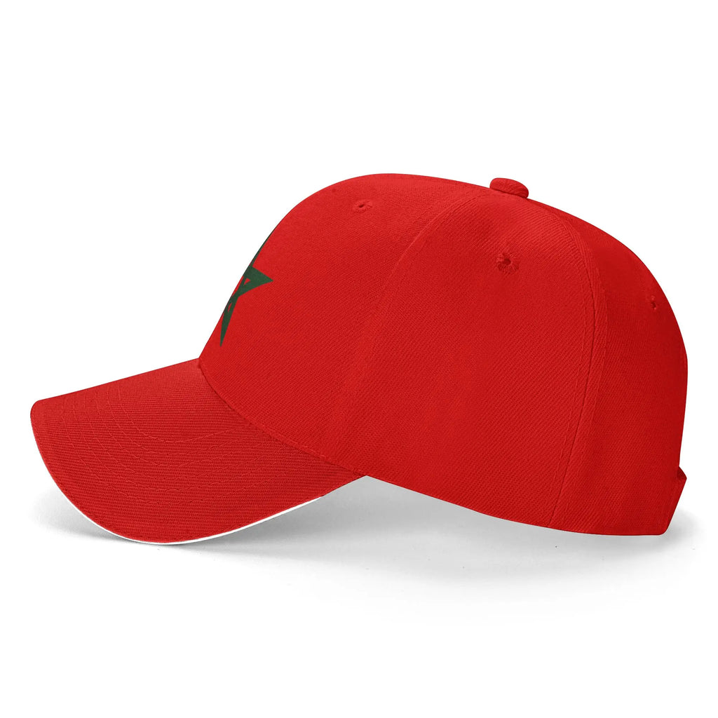 MOROCCO , Moroccan Flag  Casual Baseball Cap Summer  Trucker Hat Dropshipping Tennis Skate Hip Hop Hats Unisex Men Baseball Caps