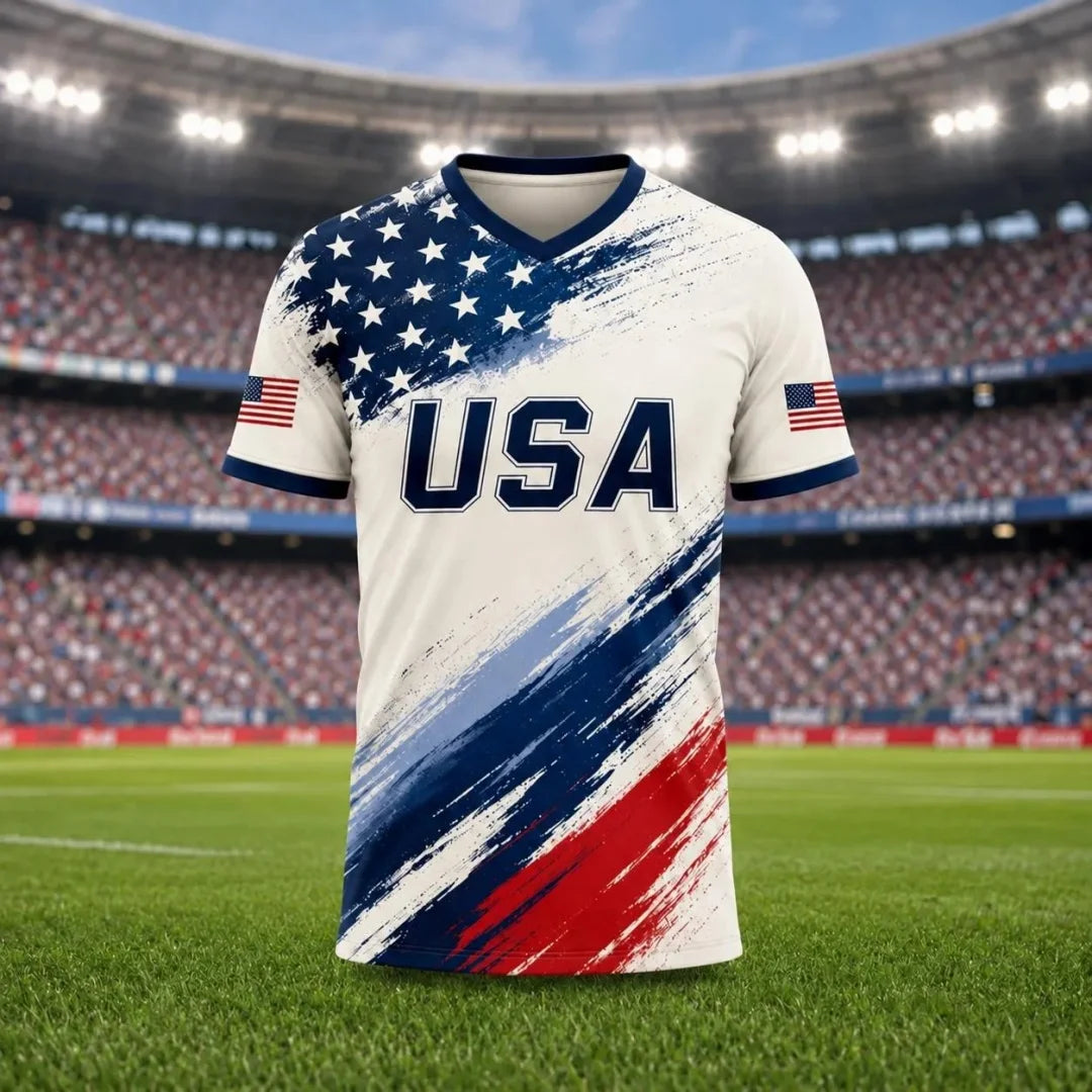2026 USA Soccer Jersey American Flag Fan Jersey America football jersey Summer Sports Men's T-Shirt Kid's Clothing Tee Woman ﻿