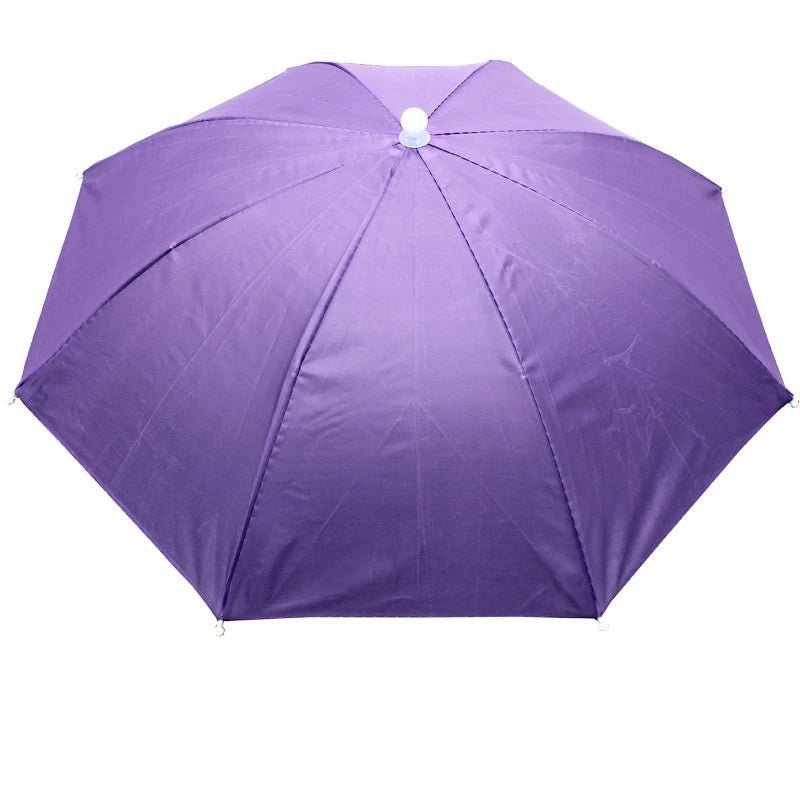1PC Foldable Umbrella Hat Cap Headwear for Fishing Hiking Beach Camping Head Hats Outdoor