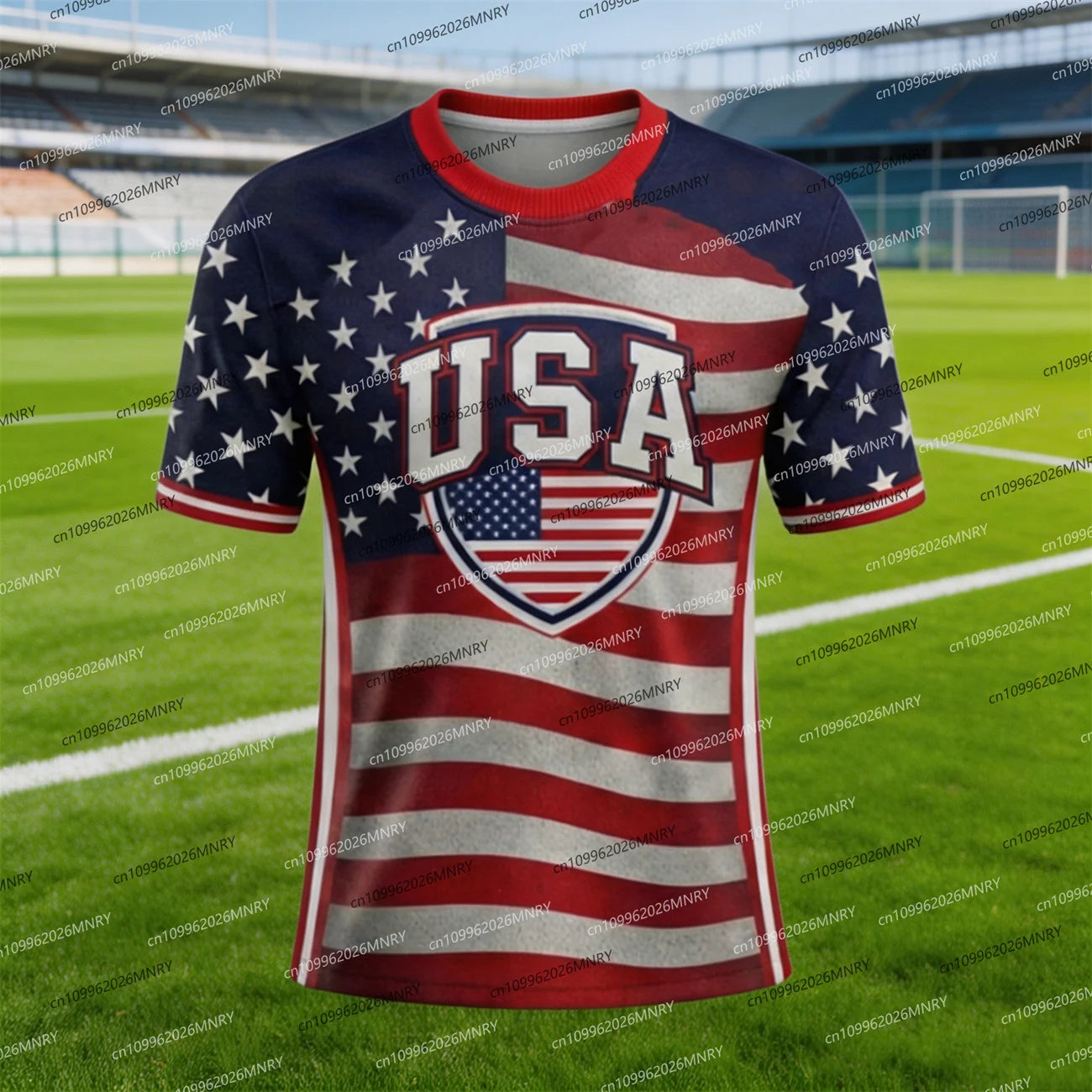 2026 America Flag Emblem tshirt Men T Shirt American Soccer Jersey T-shirts For Men Fashion Men's clothing USA Jersey Fan Jersey