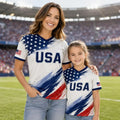 2026 USA Soccer Jersey American Flag Fan Jersey America football jersey Summer Sports Men's T-Shirt Kid's Clothing Tee Woman ﻿