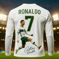 2026 Hot Selling Cristiano Ronaldo Fashion Football Superstar Print Pattern Men's Fan Commemorative Jersey Daily Sports Top Kids